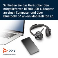 Poly - Voyager Focus 2 UC USB-C Headset  BITTE LESEN (Plantronics) - Bluetooth D