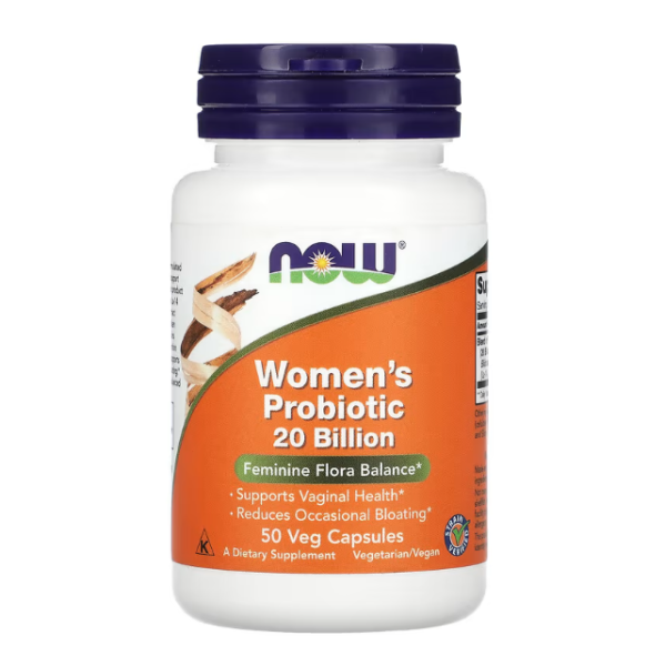 NOW Foods, Womans Probiotic, Probiotika für Frauen, 20 Milliarden, 50 pflanzliche Kapseln