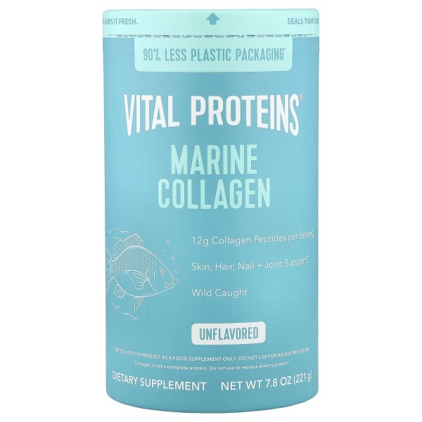 Vital Proteins, Marine Collagen, Wild Caught, Unflavored, 7.8 oz (221 g)