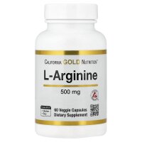 California Gold Nutrition, L-Arginine, 500 mg, 60...
