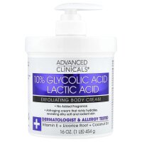 Advanced Clinicals, 10% Glycolic Acid, Lactic Acid,...