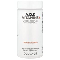 Codeage, A, D, K Vitamins+, Vitamine A, D, K, 180 Kapseln