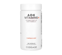 Codeage, A, D, K Vitamins+, Vitamine A, D, K, 180 Kapseln