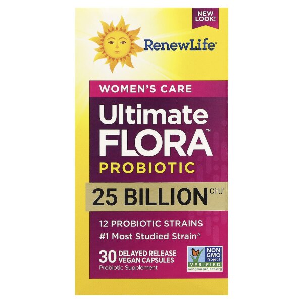 Renew Life, Women‘s Care Probiotic, Probiotikum für Frauen, 25 Milliarden KBE, 30 pflanzliche Kapseln