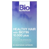 Bio Nutrition, Gesundes Haar mit Biotin 10.000 Plus, 60...