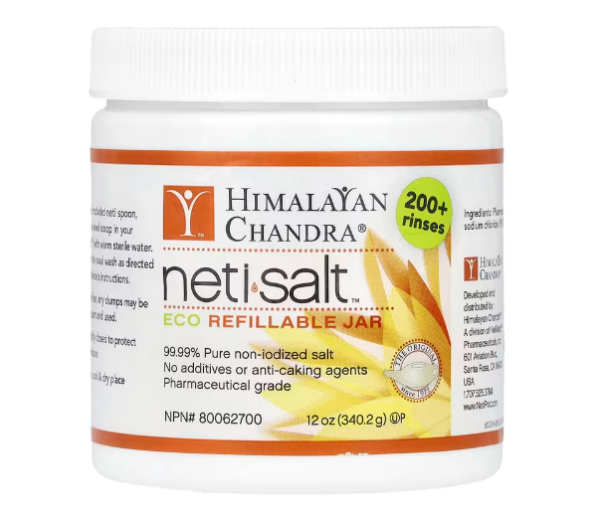 Himalayan Chandra, Neti Salt, Eco Nachfüllbares Glas, 340,2 g