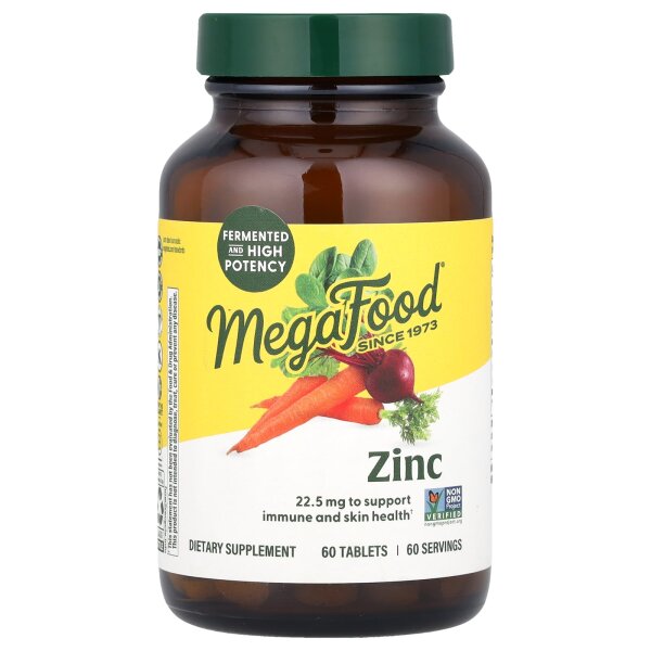 MegaFood, Zinc, Zink, 60 Tabletten, DE Versand