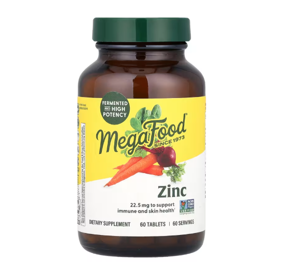 MegaFood, Zinc, Zink, 60 Tabletten, DE Versand