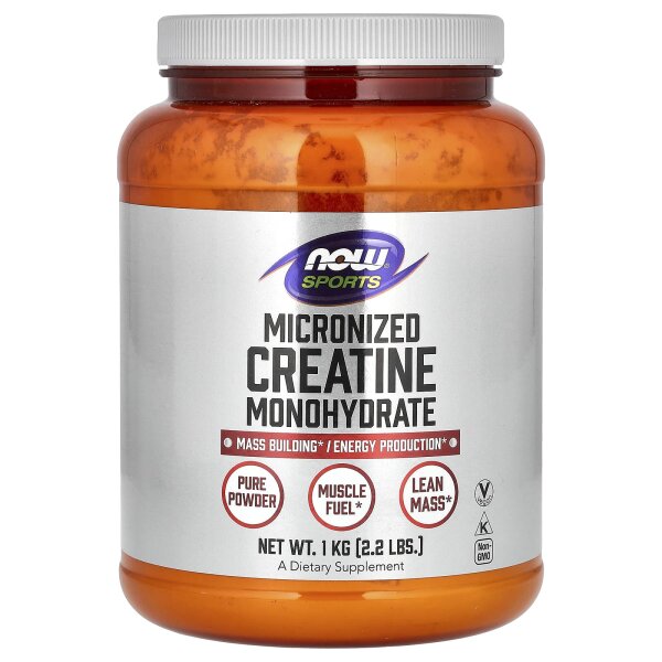 NOW Foods, Sports, Micronized Creatine Monohydrate, mikronisiertes Kreatinmonohydrat, 1 kg