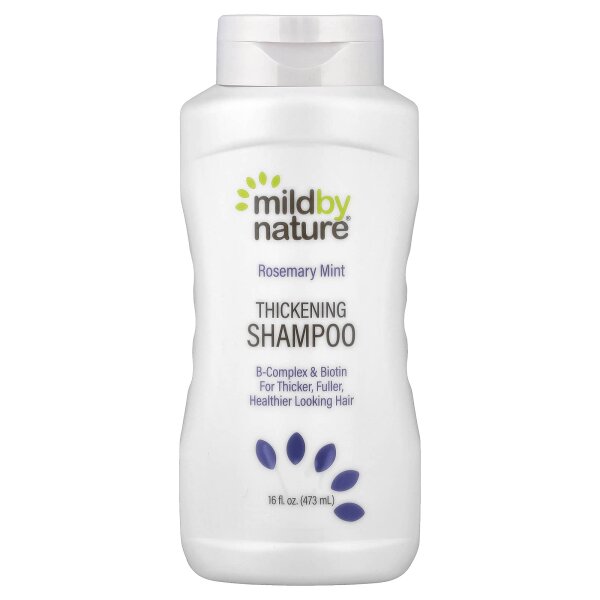 Mild By Nature, Thickening Shampoo, Volumen-Shampoo, B-Komplex und Biotin, Rosmarin-Minze, 473 ml