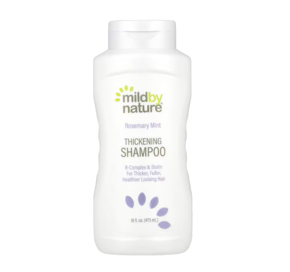Mild By Nature, Thickening Shampoo, Volumen-Shampoo, B-Komplex und Biotin, Rosmarin-Minze, 473 ml