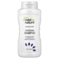 Mild By Nature, Thickening Shampoo, Volumen-Shampoo, B-Komplex und Biotin, Rosmarin-Minze, 473 ml