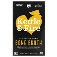 Kettle & Fire, Bone Broth, Classic Chicken,...
