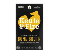 Kettle & Fire, Bone Broth, Classic Chicken,...