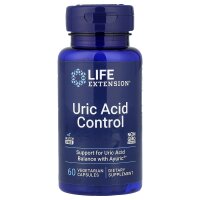 Life Extension, Uric Acid Control, Harnsäurekontrolle, 500 mg, 60 pflanzliche Kapseln