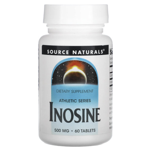 Source Naturals, Athletic Series, Inosin, 500 mg, 60 Tabletten