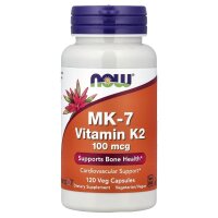 NOW Foods, MK-7 Vitamin K-2, 100 mcg, 120 vegetarische Kapseln