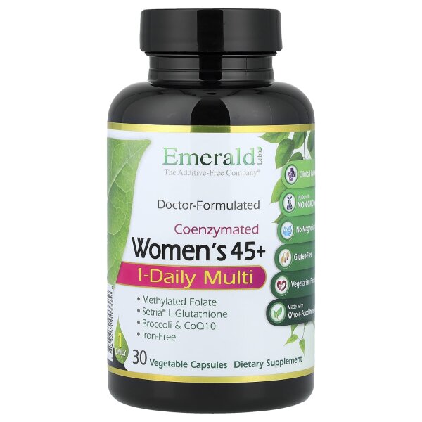 Emerald Laboratories, CoEnzymated Womens 45+, 1-Daily Multi, 30 pflanzliche Kapseln