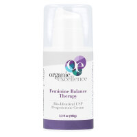 Organic Excellence, Feminine Balance Therapy, Bio-Identical USP Progesterone Cream, Ausgleichstherapie für Frauen, bioidentische Progesteroncreme in USP-Qualität, 100 g