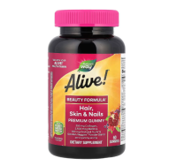 Natures Way, Alive! Hair, Skin & Nails Premium Gummy,...