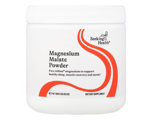 Seeking Health, Magnesiummalatpulver, 500 mg, 250 g