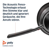 Poly - Voyager Focus 2 UC BITTE LESEN USB-A Headset (Plantronics) - Bluetooth Dual-Ear (Stereo) Headset with Boom Mic - USB-A PC/Mac Compatible - Active Noise Canceling - Works with Teams (Certified), Zoom & more #1