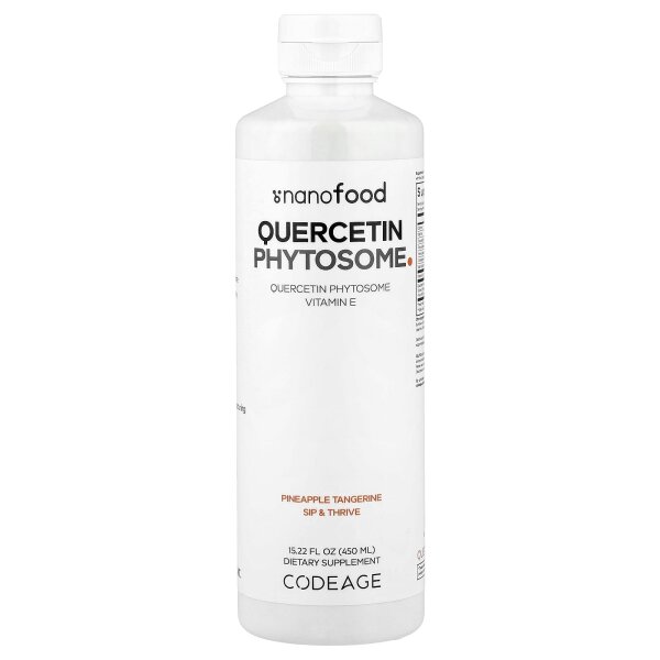 Codeage, Quercetin Phytosome, Quercetin-Phytosom, Ananas-Mandarine, 450 ml