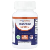 Vitamatic, Berberin, 500 mg, 60 pflanzliche Kapseln