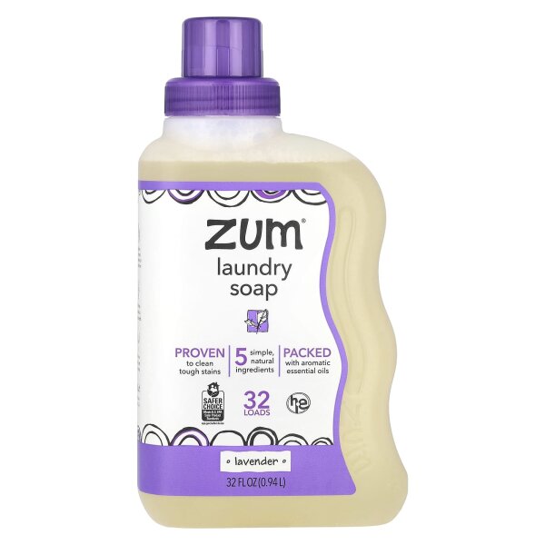 ZUM, Laundry Soap, Waschmittel,  Lavendel, 0,94 l
