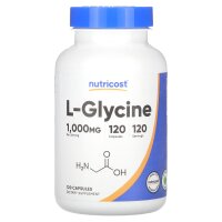 Nutricost, L-Glycin, 1.000 mg, 120 Kapseln