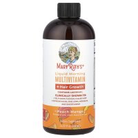 MaryRuths, Liquid Morning Multivitamin + Hair Growth, flüssiges Multivitamin für den Morgen und Haarwachstum, Pfirsich-Mango, 450 ml