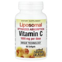 Natural Factors, Liposomal Vitamin C, liposomales Vitamin C, 1.000 mg, 60 Weichkapseln