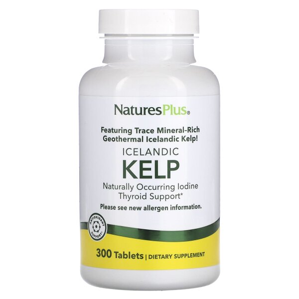 NaturesPlus, Icelandic Kelp, isländischer Seetang, 150 mg, 300 Tabletten