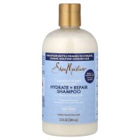 SheaMoisture, Manukahonig und Joghurt, Feuchtigkeitspflege + Reparatur-Shampoo mit Mafura- und Baobab-Öl, 384 ml