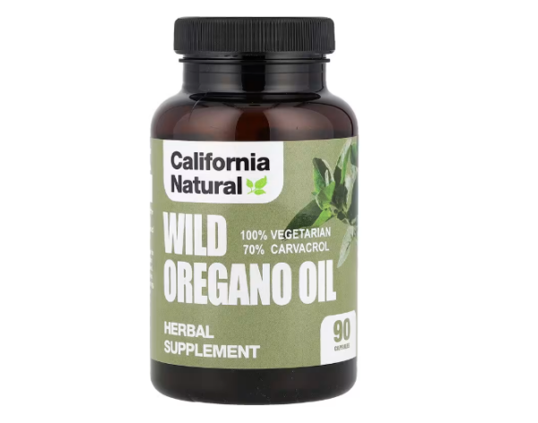 California Natural, Wildes Oreganoöl, 90 pflanzliche Kapseln