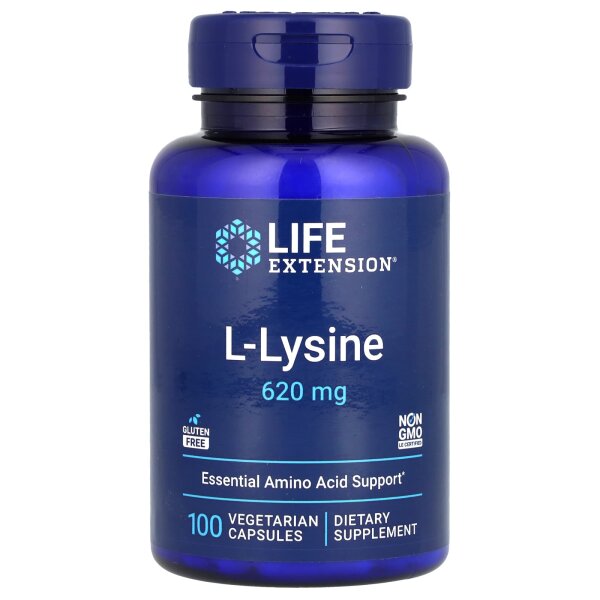 Life Extension, L-Lysin, 620 mg, 100 pflanzliche Kapseln