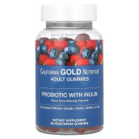 California Gold Nutrition, Probiotic with Inulin Gummies,...