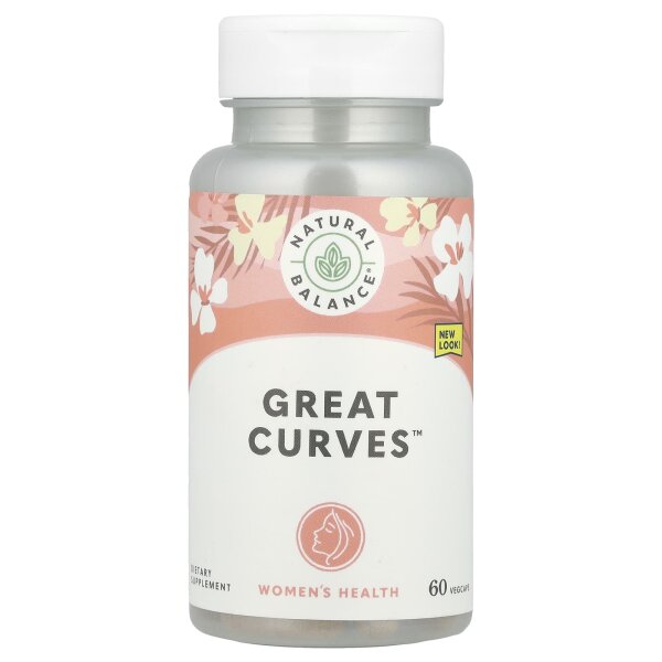 Natural Balance, Womens Health, Great Curves™, Unterstützung für Frauen, 60 pflanzliche Kapseln