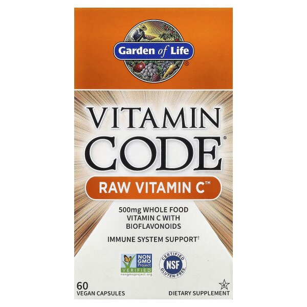 Garden of Life, Vitamin Code, RAW Vitamin C, 60 vegane Kapseln