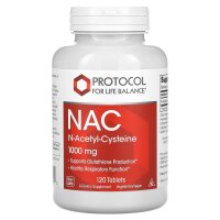Protocol for Life Balance, NAC, N-Acetylcystein, 1.000 mg, 120 Tabletten
