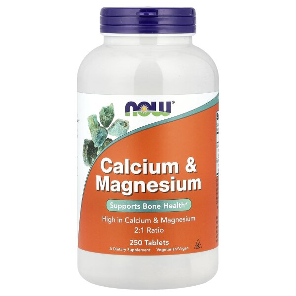 NOW Foods, Calcium und Magnesium, 250 Tabletten