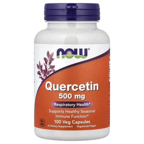 NOW Foods, Quercetin, 500 mg, 100 pflanzliche Kapseln