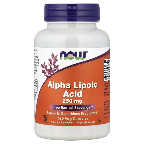 NOW Foods, Alpha Lipoic Acid, Alpha-Liponsäure, 250 mg, 120 vegetarische Kapseln