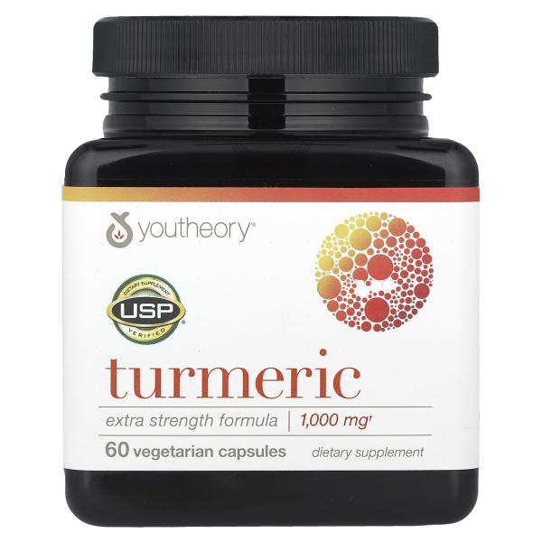 Youtheory, Turmeric, Extra Strength Formula, Kurkuma, extra starke Formel, 60 pflanzliche Kapseln