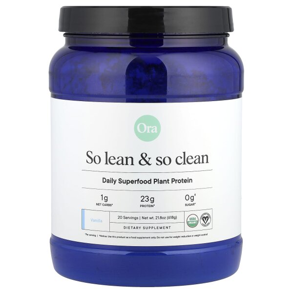 Ora, So Lean & So Clean, pflanzliches Superfood-Protein, Vanille, 600 g