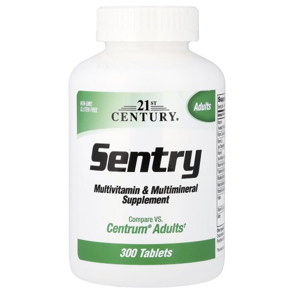 21st Century, Sentry, Multivitamin- und Multi-Mineralstoffergänzungsmittel für Erwachsene, 300 Tabletten