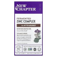 New Chapter, Fermented Zinc Complex, fermentierter...