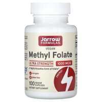 Jarrow Formulas, Methyl Folate, Methylfolat, 1.000 mcg, 100 vegetarische Kapseln