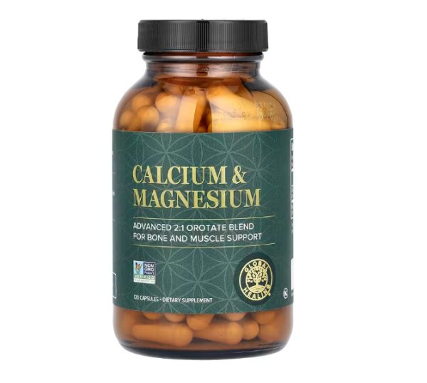 Global Healing, Calcium & Magnesium, Calcium und Magnesium, 120 Kapseln