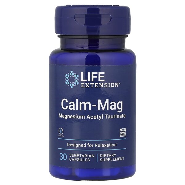 Life Extension, Calm-Mag, Magnesiumacetyltaurinat, 30 vegetarische Kapseln